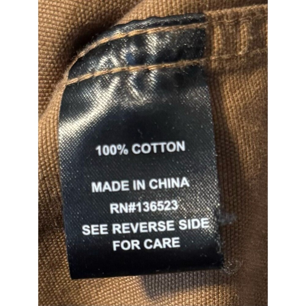 Brooklyn Cloth Jacket Mens M Brown Work Canvas Embroidered Patch Gorp Utility - Picture 12 of 13
